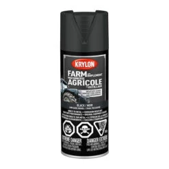 Peinture En Aérosol Krylon Farm And Implement, Laque Noir Mat (340 G)