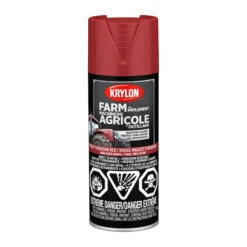 Peinture En Aérosol Krylon Farm And Implement, Laque Lustrée, Couleur Rouge Massey Ferguson (340 G)