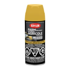 Peinture En Aérosol Krylon Farm And Implement, Laque Lustrée, Couleur Jaune Autobus Scolaire (340 G)