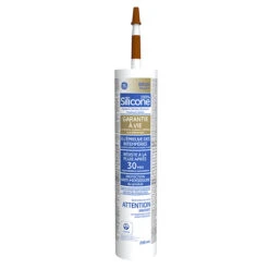 Scellant Pour Portes Et Fenêtres GE Silicone II De 299 Ml, Brun