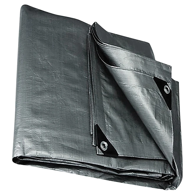 Bâche, Project Source, Polyéthylène, 15 Pi X 20 Pi, Gris 3 Bâche, Project Source, Polyéthylène, 15 Pi X 20 Pi, Gris