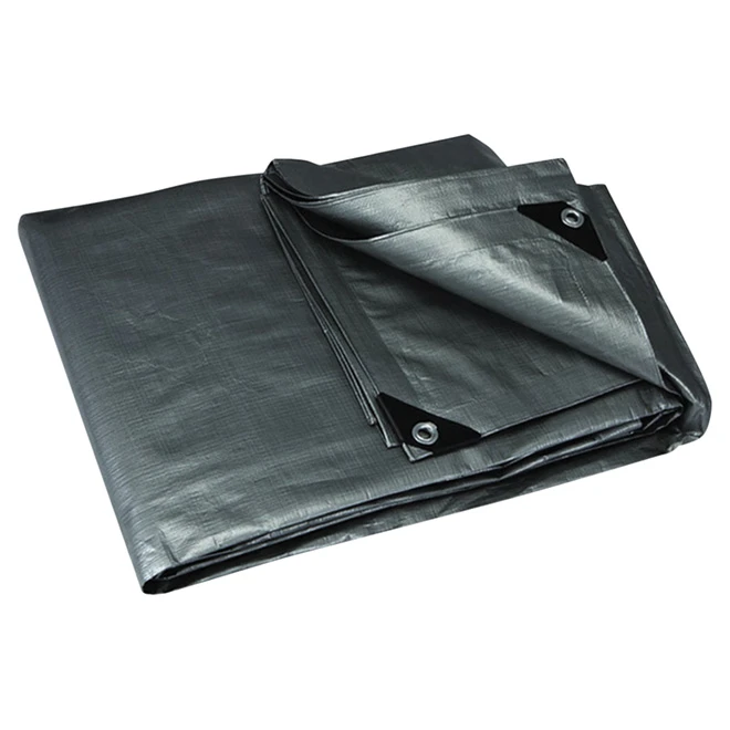 Bâche, Project Source, Polyéthylène, 10 Pi X 15 Pi, Gris 3 Bâche, Project Source, Polyéthylène, 10 Pi X 15 Pi, Gris