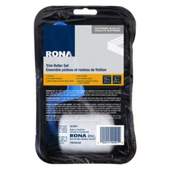 Ensemble Plateau Et Rouleau De Finition Rona, Mélange Synthétique, Sans Peluche, 3 Pièces