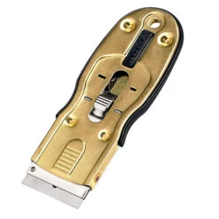 Grattoir à Lame Rona, Chargement à 3 Positions, Lame De Rasoir En Acier Dur De 1 1/2 Po L., Manche Ergonomique