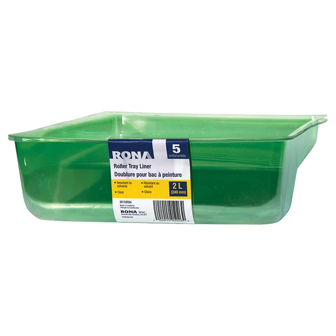 Doublure De Bac Pour Rouleau, Plastique, Verte, Paquet De 5, 67,63 Oz Liq 5 Doublure De Bac Pour Rouleau, Plastique, Verte, Paquet De 5, 67,63 Oz Liq – Image 3