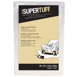 Bâche Pour Peinture Trimaco Supertuff En Papier Et Poly 9 Pi X 12 Pi