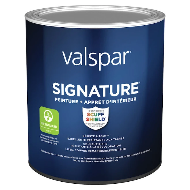Peinture Teintable Valspar Signature, Base C, Coquille D'oeuf (857 ML) 3 Peinture Teintable Valspar Signature, Base C, Coquille D'oeuf (857 ML)