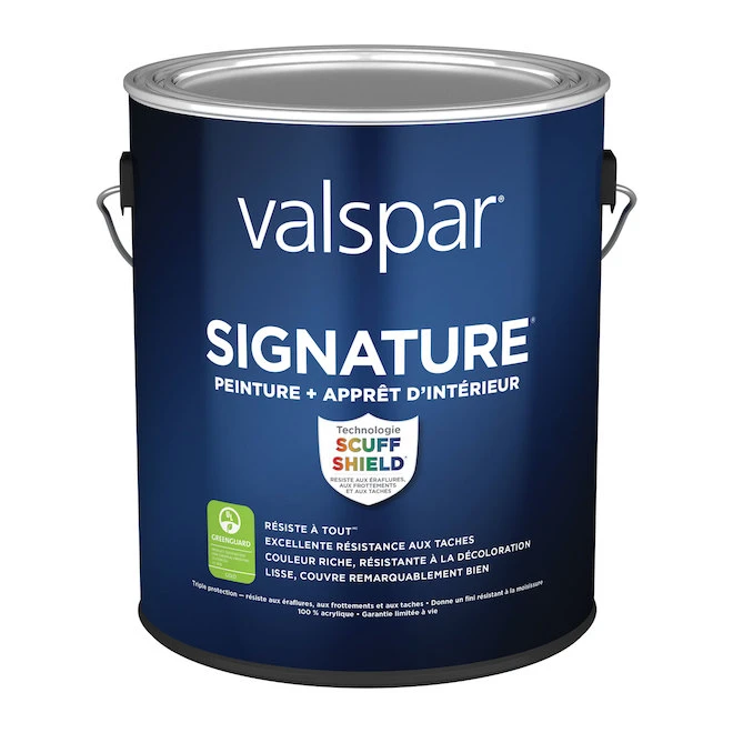 Peinture Teintable Valspar Signature, Base A, Ultra Blanc, Coquille D'oeuf (3,66 L) 3 Peinture Teintable Valspar Signature, Base A, Ultra Blanc, Coquille D'oeuf (3,66 L)
