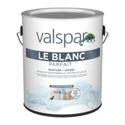 Peinture Et Apprêt Valspar, Blanc Parfait, Semi-lustré (3,78 L)