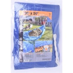 Bâche, 20' X 24', Polyéthylène, Bleu