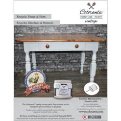 Peinture à La Craie Guimauve Grillée Par Colorantic, Gris Pâle, 1/2 Gal -Teinture De Peinture 330885248 AlternateImage3 l