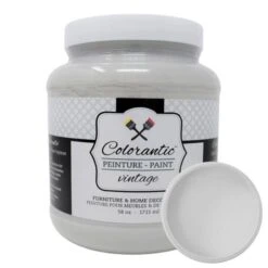 Peinture à La Craie Guimauve Grillée Par Colorantic, Gris Pâle, 1/2 Gal