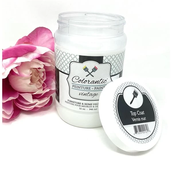 Vernis Transparent Et Mat Colorantic à Base D'eau, 32 Oz 3 Vernis Transparent Et Mat Colorantic à Base D'eau, 32 Oz