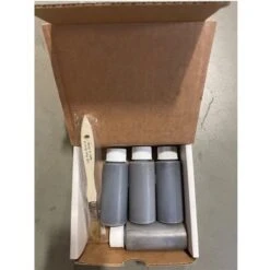 Ensemble De Peinture Au Latex Par Quality Stone, Style De Pierre Empilée, Mélange De Noir, 4 X Tubes De 2 oz