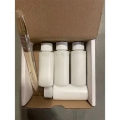 Ensemble De Peinture Au Latex Par Quality Stone, Style De Pierre Empilée, Blanc Simple, 4 X Tubes De 2 oz