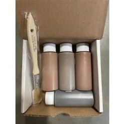Ensemble De Peinture Au Latex Par Quality Stone, Style De Pierre Empilée, Terre Cuite, 4 X Tubes De 2 oz