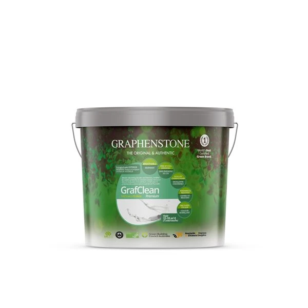 Peinture écologique Satinée Intérieur/extérieur Grafclean MidShine Premium Par Graphenstone, 0,75 Litre, Vert Moyen Supremo 3 Peinture écologique Satinée Intérieur/extérieur Grafclean MidShine Premium Par Graphenstone, 0,75 Litre, Vert Moyen Supremo