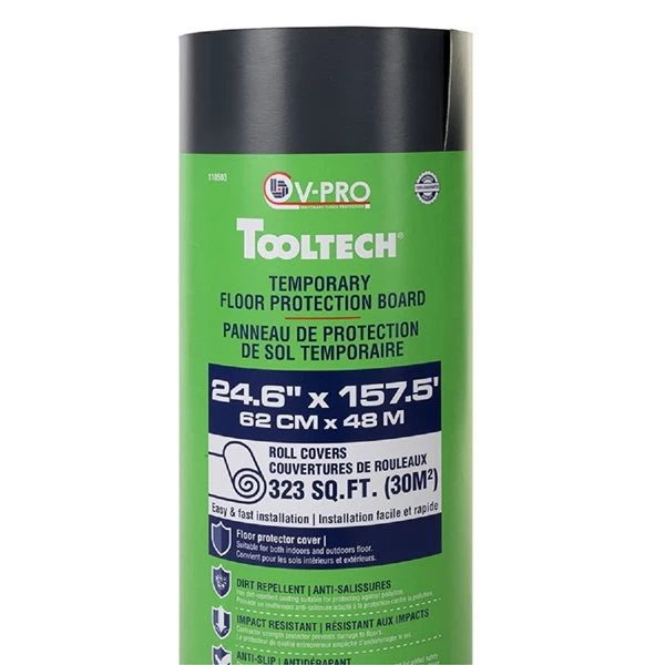 Toile De Protection V-PRO Par Tooltech En Plastique De 2 Pi X 157 Pi, 5 Oz 4 Toile De Protection V-PRO Par Tooltech En Plastique De 2 Pi X 157 Pi, 5 Oz – Image 2