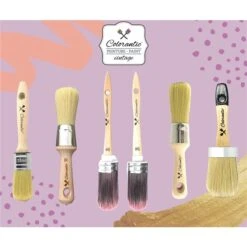 Ensemble De Pinceaux Ovales Colorantic De 6 mm En Poils Synthétiques Violets, Paquet De 2 -Teinture De Peinture 331046010 AlternateImage2 l