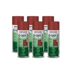 Peinture En Aérosol Pour Tissu Extérieur Rust-Oleum Specialty Rouge Mat 340g, Paquet De 6