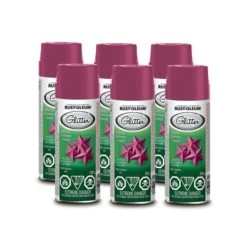 Peinture à L'alkyde En Aérosol Rust-Oleum Specialty Paillettes Rose Satiné 290g, Paquet De 6
