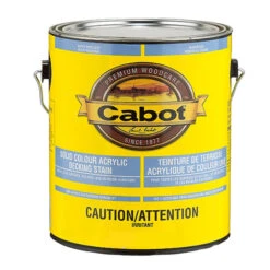 Teinture à Base D'eau Pour Terrasse Cabot, Opaque, Base Foncée, Satiné, 3,55 L