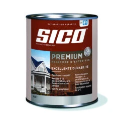 Peinture Et Apprêt D'extérieur Au Latex Sico, Fini Mat, Base Neutre, 875 Ml