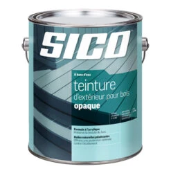 Teinture Opaque Pour Bois D'extérieur Sico, Base Moyenne, Hydrofuge, 3,6 L