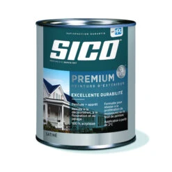 Peinture Et Apprêt D'extérieur Pour Bois Sico, Satiné, Base Moyenne, Opaque, 946 Ml