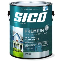 Peinture Et Apprêt D'extérieur Pour Bois Sico Premium, Satiné, Base 1, Opaque, 3,78 L