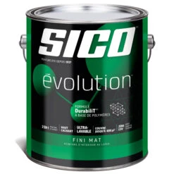 Peinture Et Apprêt D'intérieur SICO Evolution Au Latex, Fini Mat, 3,78 L, Base 3