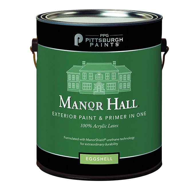 Peinture Et Apprêt D'extérieur Tout-en-un Manor Hall, Coquille D'oeuf, Base Pastel, 946ml 3 Peinture Et Apprêt D'extérieur Tout-en-un Manor Hall, Coquille D'oeuf, Base Pastel, 946ml
