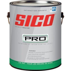 Peinture D'intérieur SICO PRO En Latex, Fini Mat, 3,78 L, Noir ébène