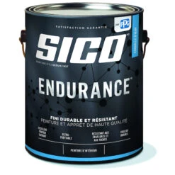 Peinture Et Apprêt Sico Endurance Blanc Au Fini Coquille D'oeuf, 3,78 L