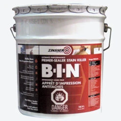 Apprêt D'impression Anti-taches B-I-N De Zinsser, Fini Mat, 18,9 L, Blanc