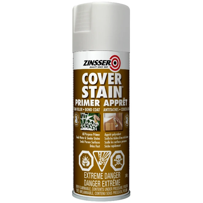 Apprêt Scelleur En Aérosol Cover Stain(MD), 369 G, Blanc 3 Apprêt Scelleur En Aérosol Cover Stain(MD), 369 G, Blanc