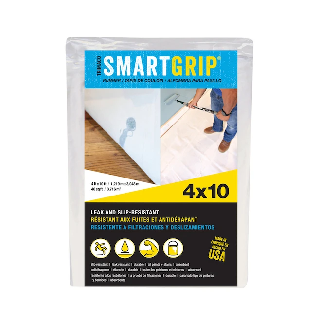 Toile Protectrice Smart Grip De Trimaco 4 Pi X 10 Pi 3 Toile Protectrice Smart Grip De Trimaco 4 Pi X 10 Pi