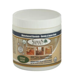 Fini Pour Bois D'intérieur Saman, Clair, Satiné, à Base D'eau, 472 Ml
