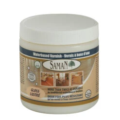 Vernis à Base D'eau Saman, Fini Lustré, 472 Ml