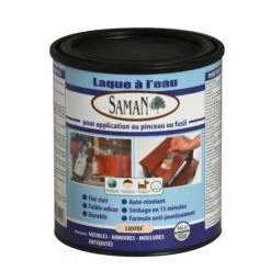 Laque à Base D'eau Saman, Fini Clair Lustré, 946 Ml