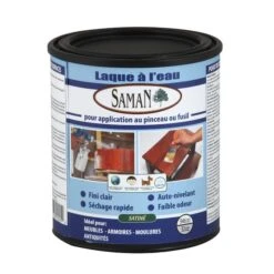 Laque Saman à Base D'eau Fini Clair Satiné 946 Ml