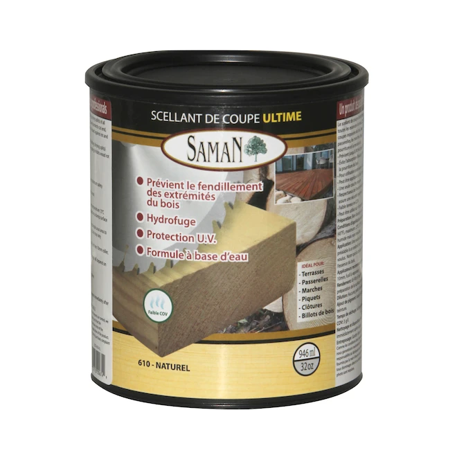 Scellant De Coupe Ultime Saman à Base D'eau 610-naturel 946 Ml 3 Scellant De Coupe Ultime Saman à Base D'eau 610-naturel 946 Ml
