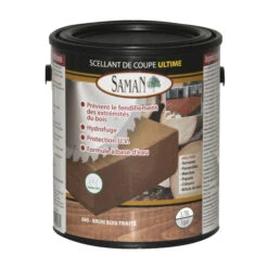 Scellant De Coupe Ultime Saman à Base D'eau 680-bois Brun 3,78 L