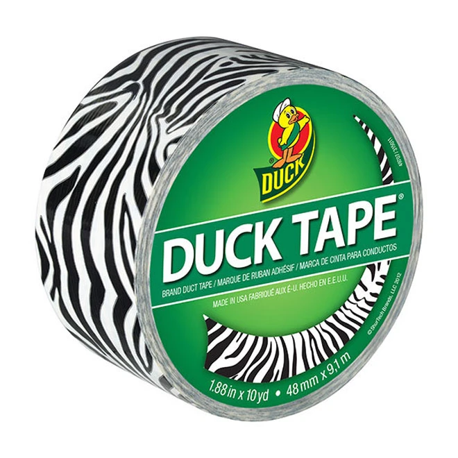 Ruban Adhésif Duck Tape Haute Performance, Motif Zébré, Polyester/coton, 30 Pi L. X 1 9/10 Po L. Po 3 Ruban Adhésif Duck Tape Haute Performance, Motif Zébré, Polyester/coton, 30 Pi L. X 1 9/10 Po L. Po