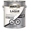 Laque Transparente Pour Bois D'intérieur à Base D'huile Watco, Fini Super Clair Semi-lustré, Sèche Vite, 3,78 L -Teinture De Peinture 80455324 L