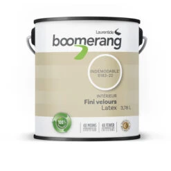 Peinture Latex Acrylique Recyclée D'intérieur Boomerang, Faible COV, Velours, Indémodable, 3,78 L